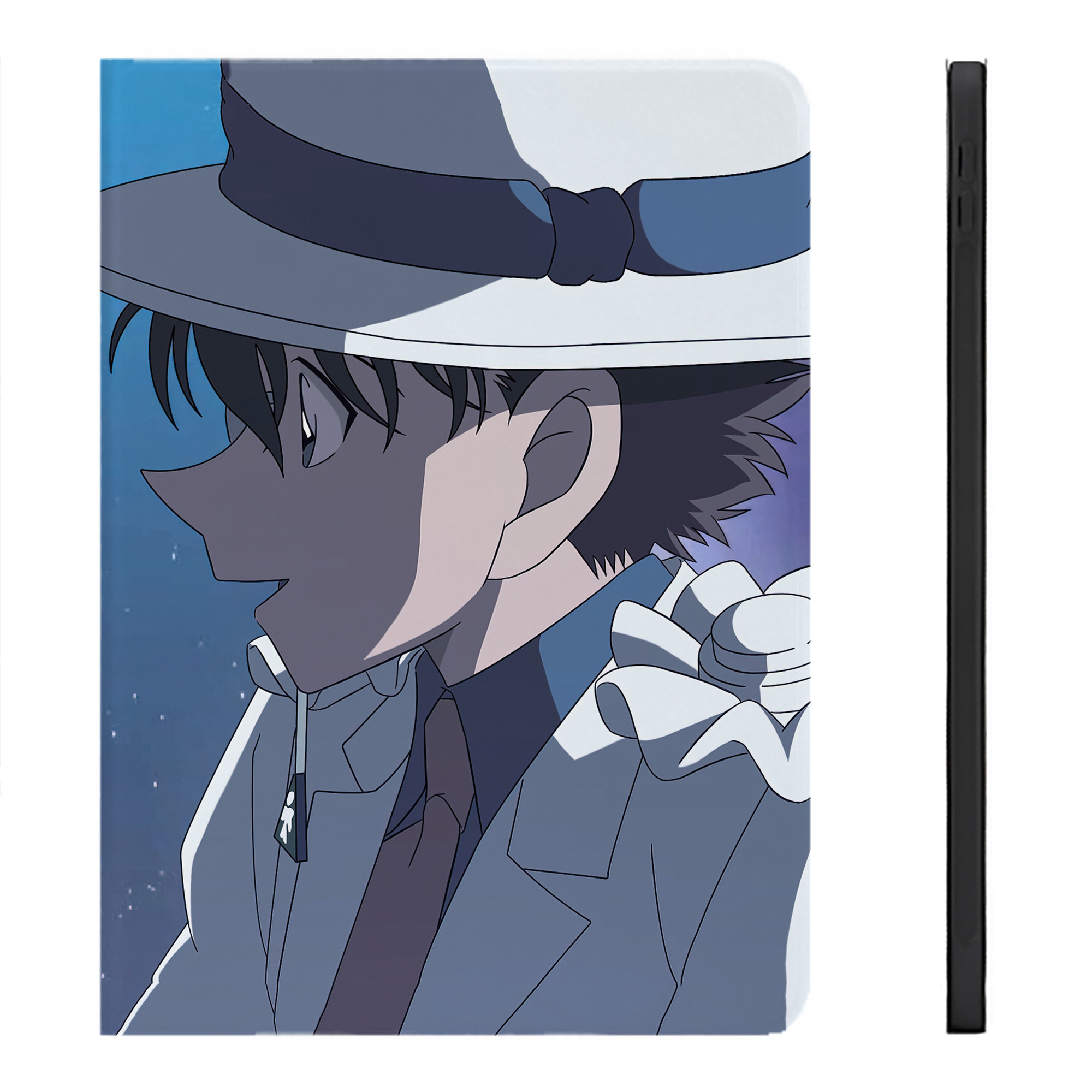 （画像用） 名探偵コナン Detective Conan IPadケース ペンホルダー付き ブックスタイルデザイン
